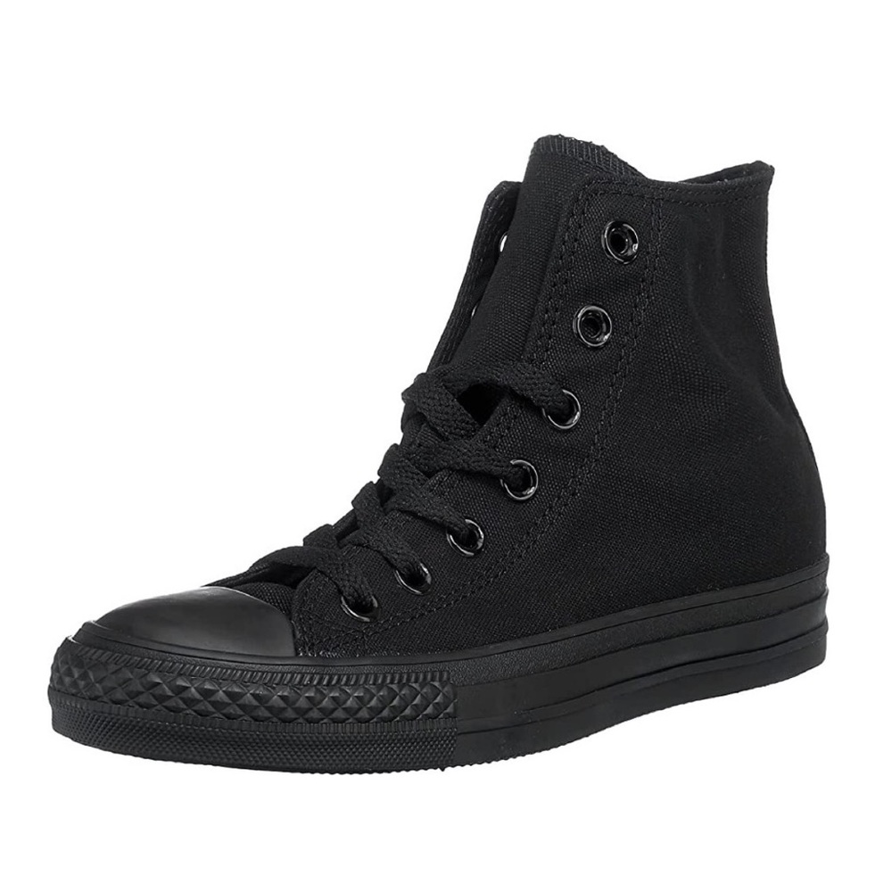 High top all black converse VGUC - Picture 2 of 2